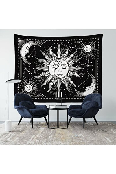 PASAJ HOME Takım Yıldızlı Güneş Ve Ay Duvar Örtüsü
