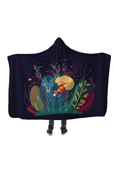 PASAJ HOME Fable Girl Kapüşonlu Battaniye