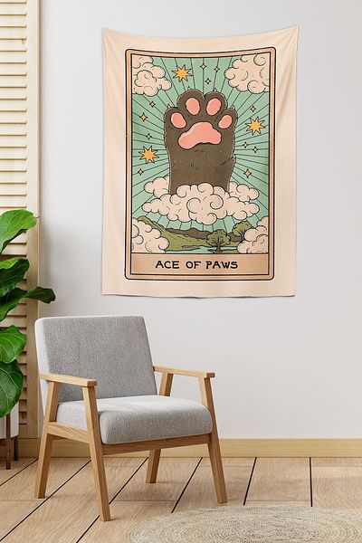 PASAJ HOME Ace Of Paws Wall Cloth