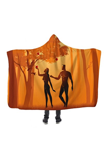 PASAJ HOME Adem Ve Havva Kapşonlu Battaniye