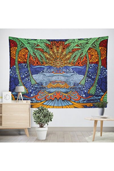 PASAJ HOME Psidelik Ağaçlar Duvar Örtüsü