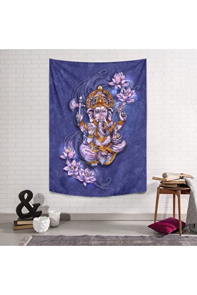 PASAJ HOME Floral Ganesha Duvar Örtüsü