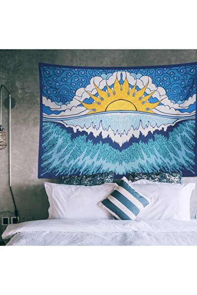 PASAJ HOME Blue Wave Duvar Örtüsü