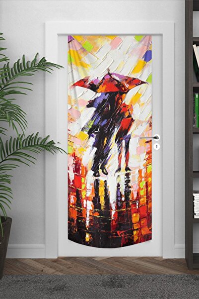 PASAJ HOME Renkli Şemsiye Kapı Örtüsü