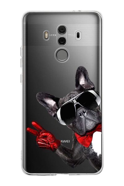 PrintiFy حافظة شفافة مطبوعة مقاس 1 ملم Slim Fit Dog 2 050e متوافقة مع هاتف Hu...