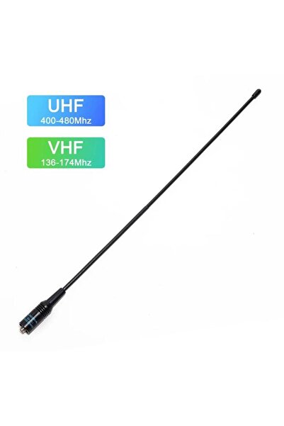 BAOFENG Dual NA 771 Uhf Vhf El Telsiz Anteni 38 Santim Esnek kırbaç Wouxun Hyt vb lerine