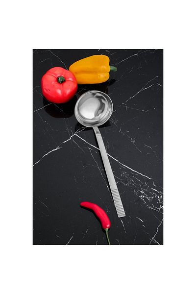 Cooker Stainless Steel Steel Ladle Spoon with Saddle