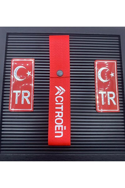 GultekinShop Citroen Uyumlu Kırmızı Renk Yüksek Kalite Tampon Dili & Çeki Ipi...