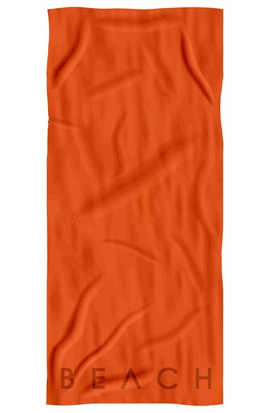 C&City C12023-3 Oranges Mikrofaser-Strandtuch