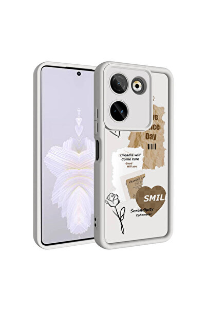 TECNO Camon 20 Kılıf Kapak Yüksek Kamera Korumalı Baskılı Arka Yüzey Paris se...