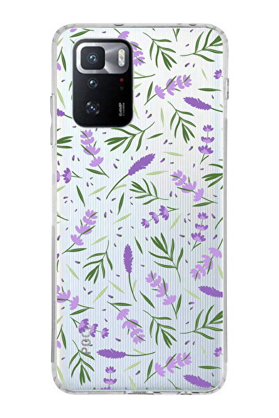 PrintiFy Xiaomi Poco X3 GT ile Uyumlu 1mm Slim Fit Water Color 3 Baskılı Şeff...