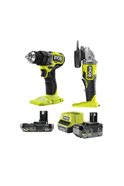 Ryobi RAG18X-1C40S Akülü Avuç Taşlama ve RDD 18c darbesiz vidalama