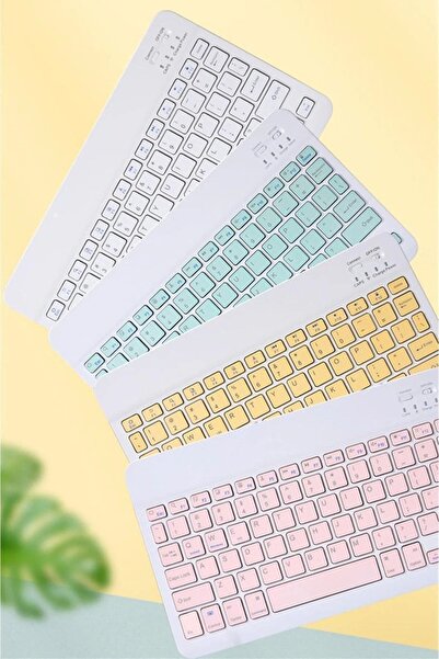 Alfa MEC Samsung Galaxy Tab S6 Lite P610 P615 P617 Uyumlu Kablosuz Bluetooth Klavye Mouse+set