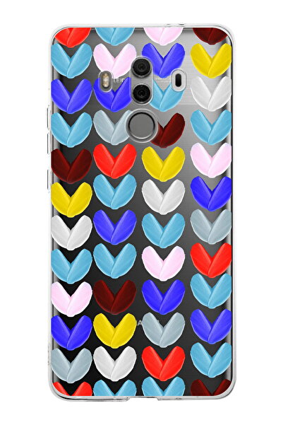 PrintiFy حافظة شفافة مطبوعة مقاس 1 ملم بألوان مائية 1 متوافقة مع هاتف Huawei ...