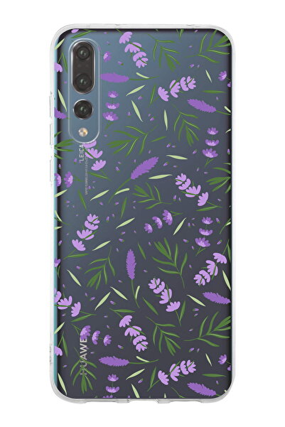 PrintiFy Huawei P20 Pro ile Uyumlu 1mm Slim Fit Water Color 3 Baskılı Şeffaf  Kılıf