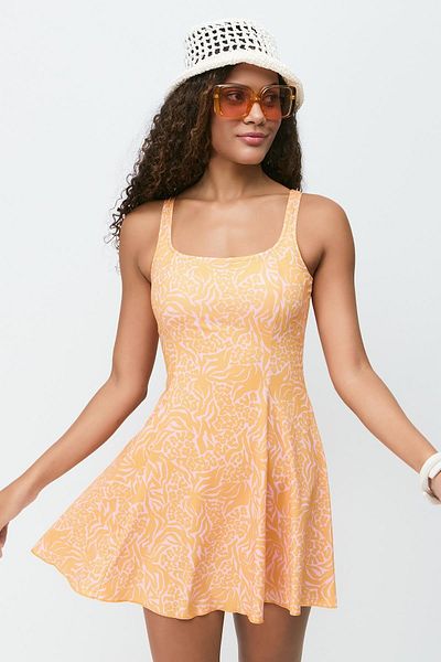 C&City Kleid Badeanzug 7746 Orange