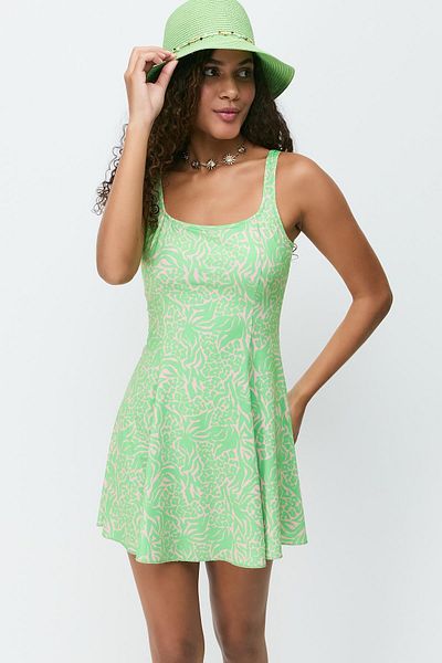 C&City Kleid Badeanzug 7746 Grün