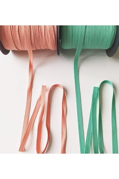 e tuhafiye 10 μέτρα Νεροπράσινη Στενή Κορδέλα Ψαροκόκαλο