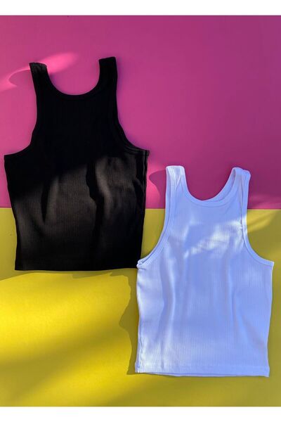 VicTroy Двоколірні чорно-білі бавовняні шорти з підкосами