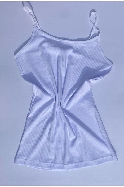 VicTroy Cotton, Lycra Ribbed Women's T-Shirt with 5 Rope Straps