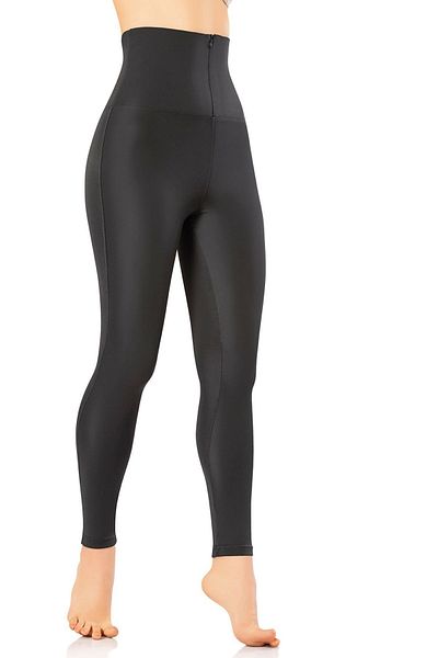 VicTroy Diver Fabric, Super High Waist, Hidden Zipper Women's Basic Tightening Corset Leggings