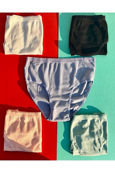 VicTroy Γυναικεία εσώρουχα Cotton Rib 5 Pack