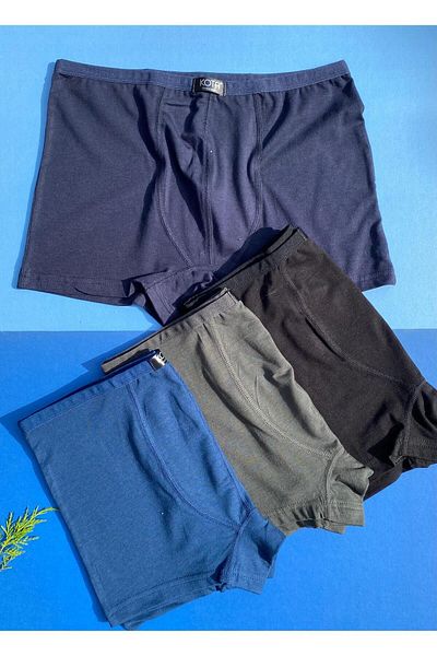 VicTroy Modal Fabric, 4-Piece Folded Thin Waist Fabric Dark Colors Modal Men's Boxers