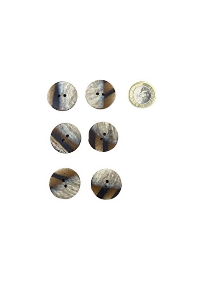 e tuhafiye 12 Brown Buttons - in Shades