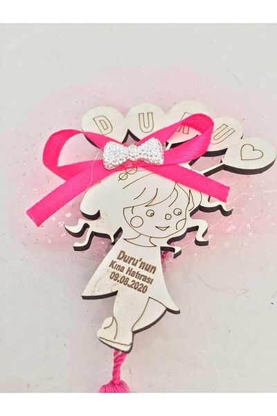 GÜVEN Wooden baby birth gift magnet 24 pieces