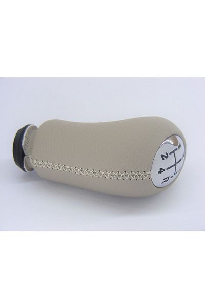 imza direksiyon kılıfı Renault Megane 2-3 / Fluence Beige (cream) Leather Gear Shift Knob (5 Speed)