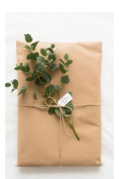 Dekals 15M İp Hediyeli 25 ADET 17x26 Hazır Kraft Hediye Paketi Kalın Otantik Hediye Ambalaj Kağıdı