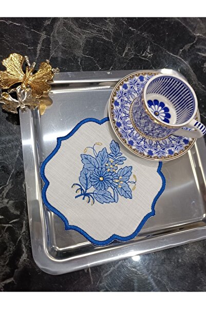 LASETU Femme En Bleu Kokteyl Ve Kahve Yanı Sunum Peçetesi 6 Adet