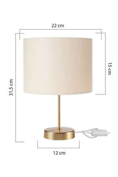 AG LightDesign Living Room Modern Stylish White Cream Lampshade Bedroom - Table Lamp