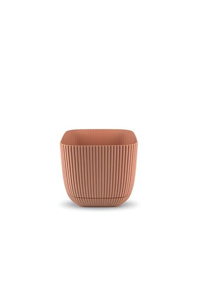 Karasu plastık Mercan Kare Saksı No:3 1,8 Lt. (15 X 15 X 13 Cm)