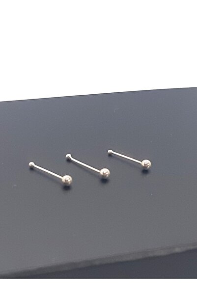 Set 925 Ayar Gümüş  3 Adet 2 mm Top Hızma