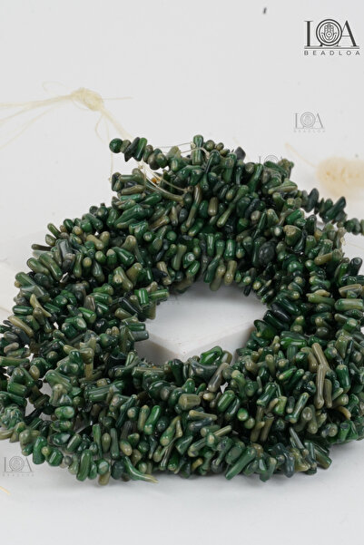 LANDOFACCESSORY Green Stick Mother of Pearl Broken Natural Stone - 75 Pieces ...