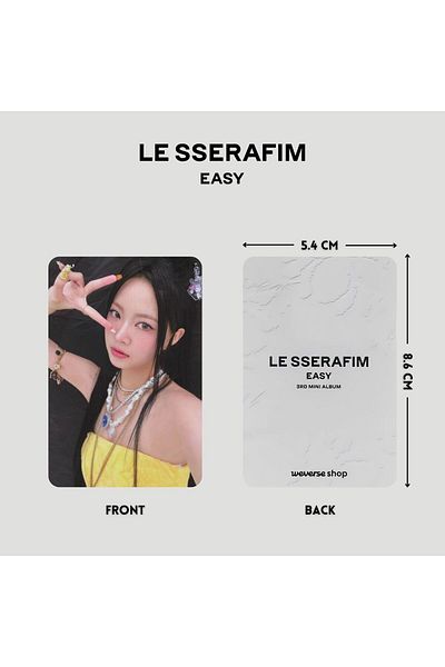 Kpop Dünyasi LE SSERAFIM '' Easy'' POB 3 PC Set