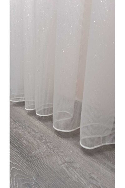 CEMRE Tül Yoğun Simli Keten 1/3 Sık Pile (KIRIŞMAZ)