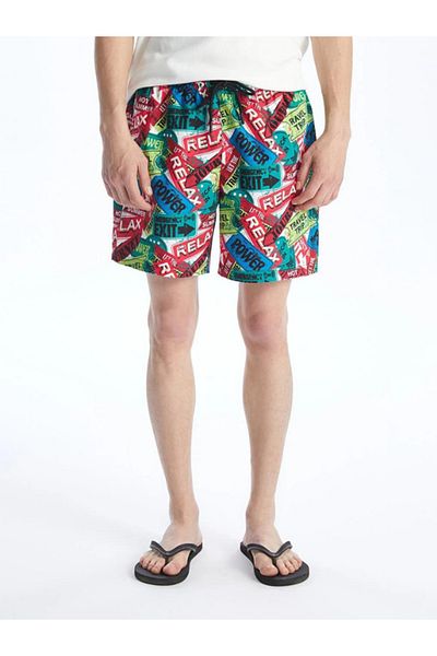 LC Waikiki LCW SWIMWEAR - Men's Short Size Patterned Swim Shorts