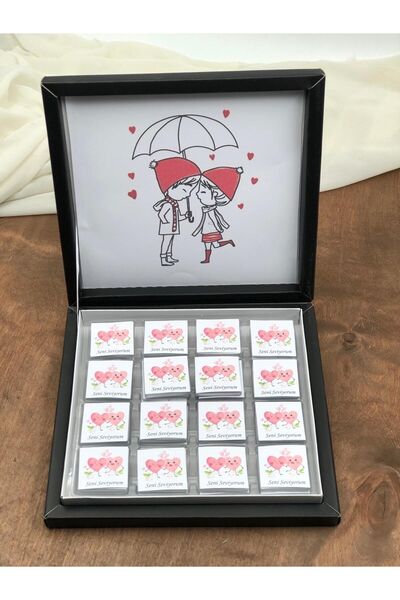 İdalin Concept 14 şubat sevgililer gününe özel seni seviyorum yazılı madlen ç...