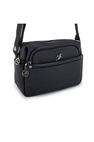 Nas Bag Geantă de damă din satin negru
