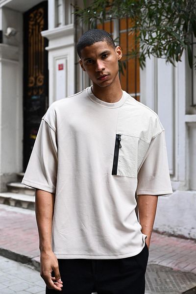 Rocqerx R-5771 Garni - T-Shirt με φερμουάρ