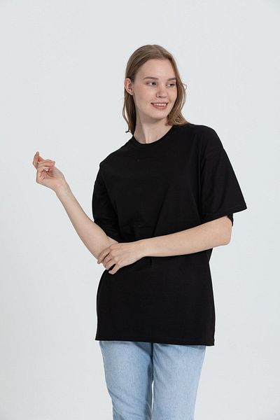 Rocqerx R-5741 Μπλουζάκι με στάμπα με λαιμόκοψη Oversize Back Skull