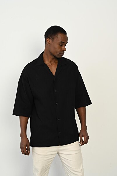 Rocqerx R-3954 Back Imaginary Embroidered Linen Shirt
