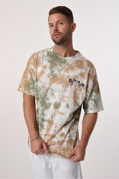 Rocqerx R-5656 Crew Neck - Μπλουζάκι με στάμπα με γραβάτα στο πίσω μέρος και στο μπροστινό μέρος