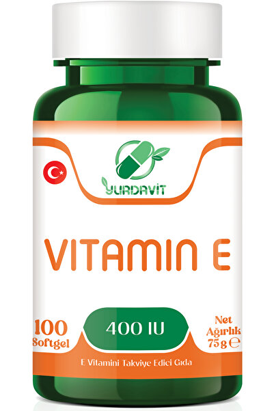Yurdavit E Vitamini 100 Kapsül 400 Ünite Aromasız