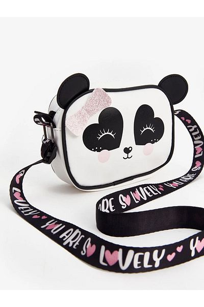 LC Waikiki Geantă drăguță pentru fetiță cu imprimeu panda