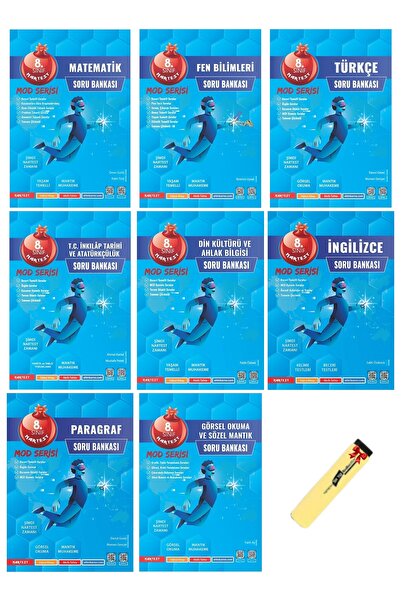 Nartest Yayınları LGS 8. Sınıf Mod Serisi Soru Bankası Tüm Dersler 8li Set