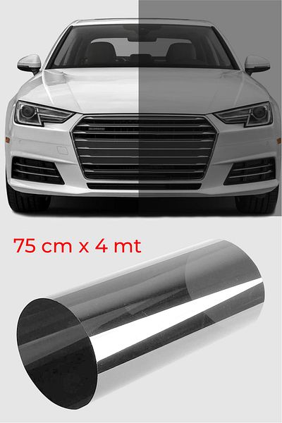 ELİFE TİCARET Window Film Black American Anti-Scratch Light Tone 75 cm X 4 Meters Compatible