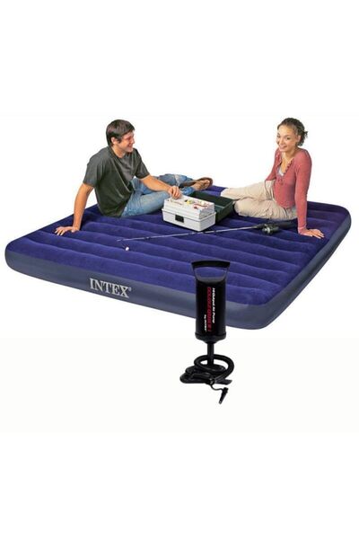 Intex 64759 Çift Kişilik Xl Şişme Yatak Pompa Hediyeli 152x203x25 Cm